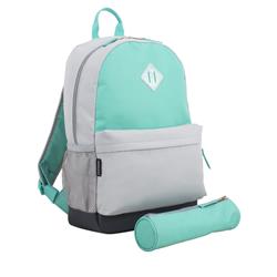 Bundle Backpack - Grey & Turquoise - Case Of 24