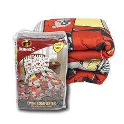2322691 Twin Size Incredibles Comforter - Red, Grey & White - Case Of 2