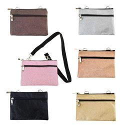 2319628 7 In. Glitter Crossbody Bag, Assorted Color - Case Of 24