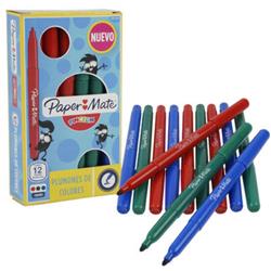 2290098 Assorted Thin Markers - 12 Count & Case Of 12