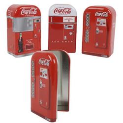 2323510 Coca Cola Vending Machine Penny Bank, Assorted Designs - Red - Case Of 12