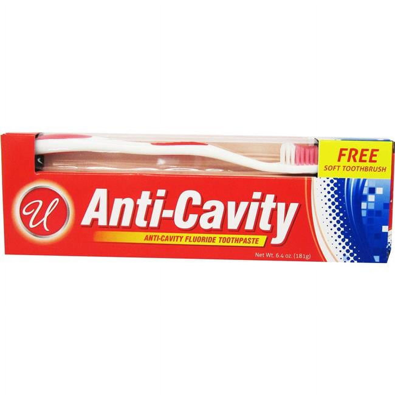2290672 6.4 Oz Anti Cavity Toothpaste With Toothbrush - Case Of 48