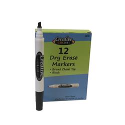 2325599 Ddi Dry Erase Markers, Black - Pack Of 12 - Case Of 288