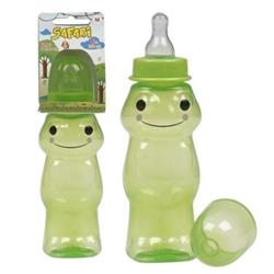 2326798 8 Oz Frog Shape With Silicone Nipple Baby Bottle, Green - Case Of 144