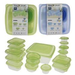 2327832 Pac-it Fresh Food Storage Set, Assorted Color - 42 Piece - Case Of 8