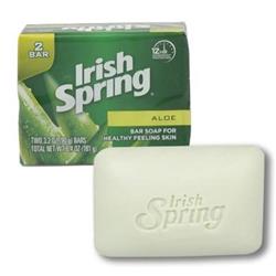 2327940 3.2 Oz With Aloe Soap Bar, White & Green - 2 Per Pack - Case Of 36