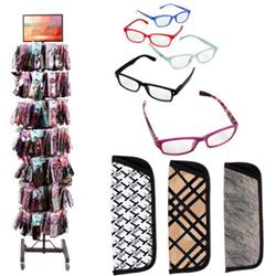 2328053 Assorted Reading Glasses With Case Display, Assorted Color - Case Of 378