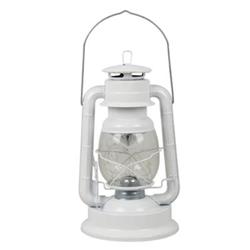 2328104 13.5 In. Iron Lantern With Colored Led Lights, White - Case Of 12
