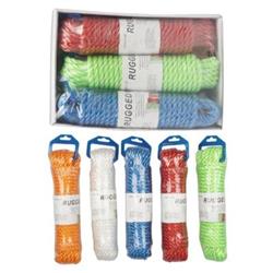 2328405 10 Mm X 10 M Rugged Rope, Assorted Color - Case Of 48
