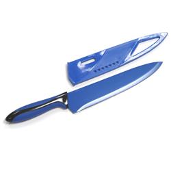 2329133 8 In. Chef Knife With Sheath, Blue - Case Of 12