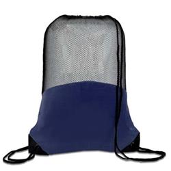 2326859 Basic Mesh Drawstring Backpack, Navy - 14 X 18 In. - Case Of 60
