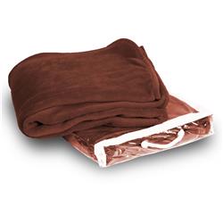 1853325 Micro-plush Fleece Blanket, Cocoa - 50 X 60 In. - Case Of 24