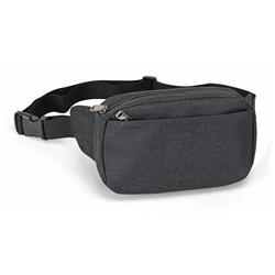 2325591 Rounded Dual Pocket Fanny Pack, Heather Charcaol - Case Of 72
