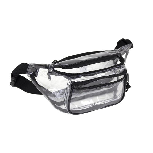 3 Pockets Fanny Pack, Clear - Case Of 72