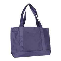 600d Poly Shopping Tote, Navy - Case Of 48