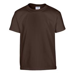 Dark Chocolate First Quality Dryblend Youth T-shirt, Small - Case Of 12
