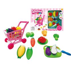 2319751 Kitchen Shopping Cart & Pretend Food, Assorted Color - Set Of 2 - Case Of 24