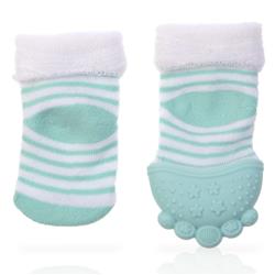 2330409 Soothing Teether Sock, Green - Case Of 16