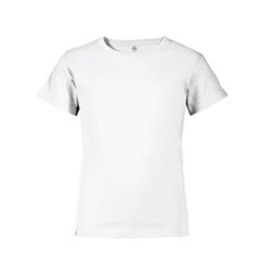 Private Label First Quality - Delta Youth T-shirt, White - Large - Case Of 12