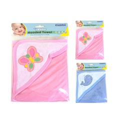 2325562 Baby Hooded Towel, Pink & Blue - Case Of 24