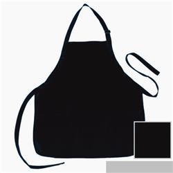 Poly-cotton Apron With 3 Pockets, Black - Case Of 72