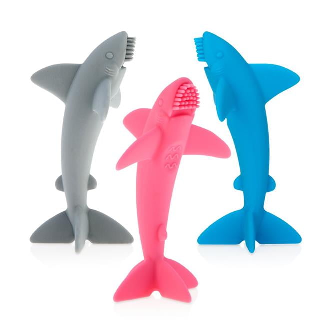2330403 Assorted Color Grooming Lil Shark Massaging Toothbrush - Case Of 12
