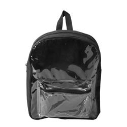 14 In. Clear Front Black Backpack - Case Of 25