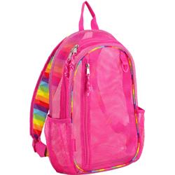 Mesh Active Backpack, Pink - 17 In. - Case Of 12