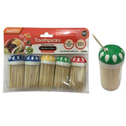 2327010 Toothpicks Set - 150 Each, Assorted Color - 5 Per Pack - Case Of 12