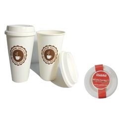 2325949 Reusable Travel Mug With Lid, White - 2 Piece - Case Of 24
