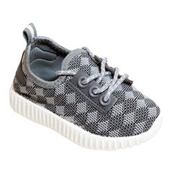 2327037 Ddi Kids Diamond Knit Sneaker, Grey - Case Of 9