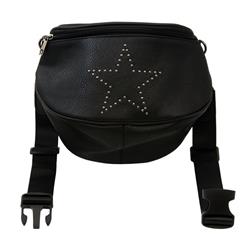 2327261 Ddi Oversize Fanny Pack, Black With Star - Case Of 12