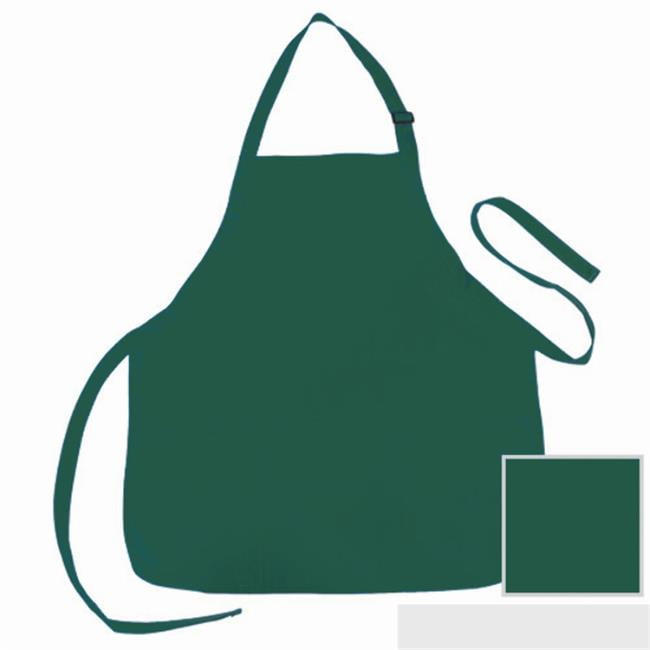 22 X 24 In. Poly-cotton Apron With 3 Pockets, Dark Green - Case Of 72