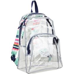 2326931 Ddi Clear Printed Strap Backpack, Navy - Case Of 12