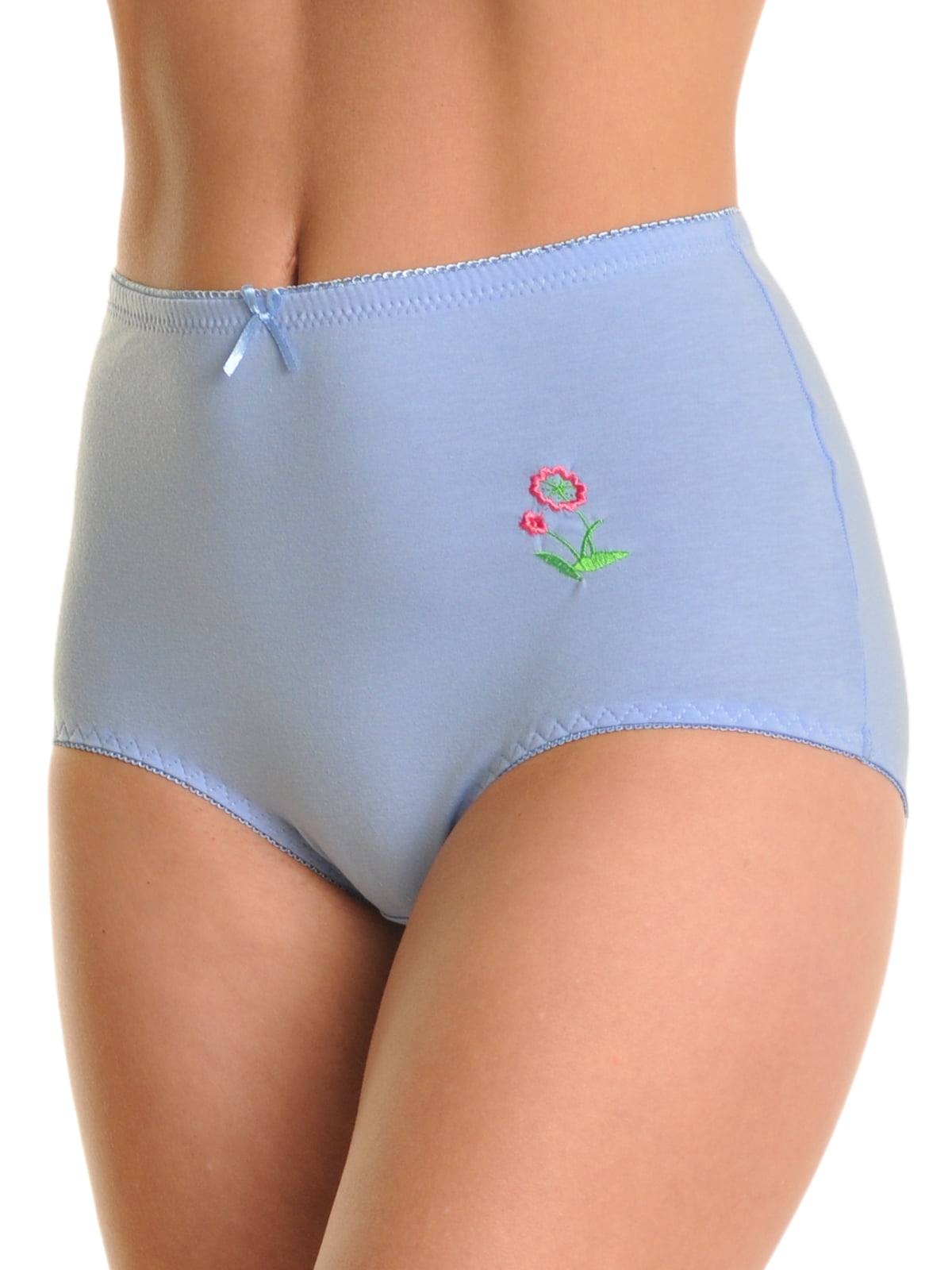 UPC 885851008111 product image for 2326260 DDI Cotton High Waist Briefs with Floral Embroidery, Assorted Color  | upcitemdb.com