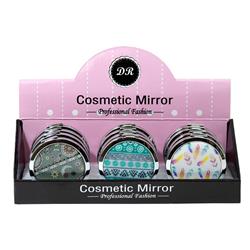 2329397 2.75 X 0.5 In. Ddi Round Cosmetic Mirror In Assorted Tribal Prints - Case Of 48