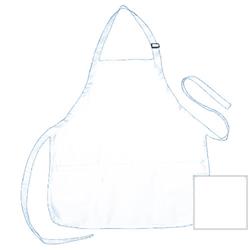 2330774 22 X 24 In. Poly-cotton Apron With 3 Pockets, White - Case Of 72