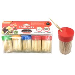 Familymaid 2327221 1.5 In. Dia. X 2.75 In. Ddi Toothpicks - 5 Dispensers Of 150 Count - Case Of 12