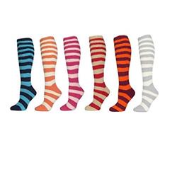 Ddi Womens Stripe Plush Knee High Socks, Assorted Color - Size 9-11 - Case Of 65