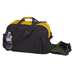 2333763 Deluxe Gym Duffle Bag - Black & Gold, Case Of 18