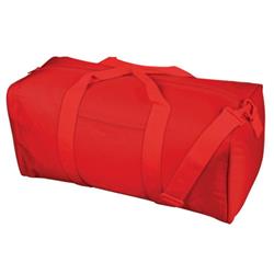 Nylon Squared Duffel Bag - Red, Case Of 48