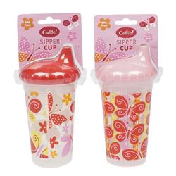 2332828 10 Oz Cudlie Sipper Cup - Pink, Case Of 144