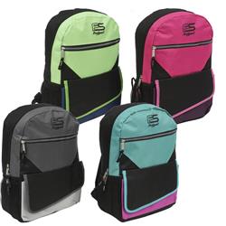 2332781 17 In. Prosport Premium 3 Compartment Backpack - Assorted Colors, Case Of 24