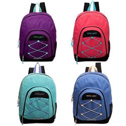 18 In. Classic Bungee Backpack - 4 Assorted Color, Case Of 24