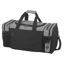 2333757 Sports Duffel Bag - Black & Grey, Case Of 18