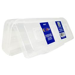 2333721 Clear Pencil Box, Case Of 48