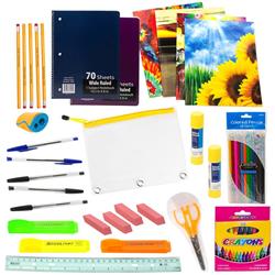 Kids School Supplies Kit, 31 Piece - Case Of 12