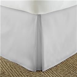 2304180 Premium Pleated Twin Bed Skirt Dust Ruffle - Light Gray, Size California King, Case Of 12