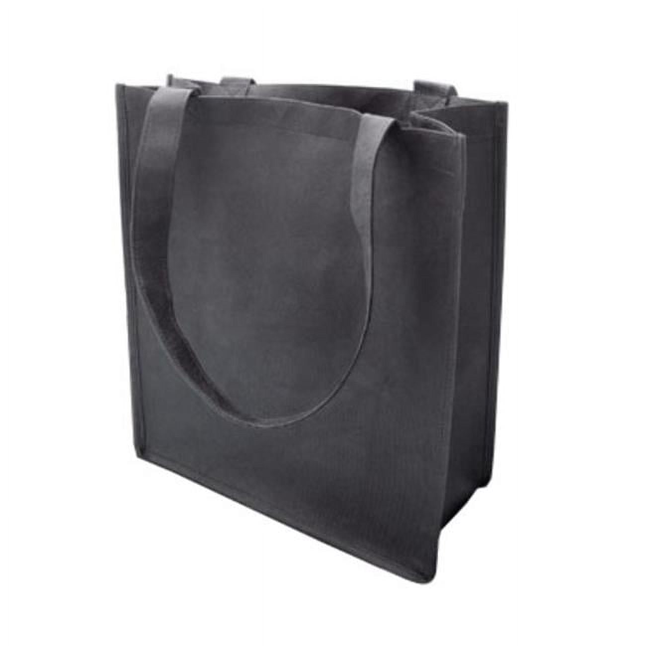 2333784 100 G Non-woven Recycled Shopping Tote - Black, Case Of 120