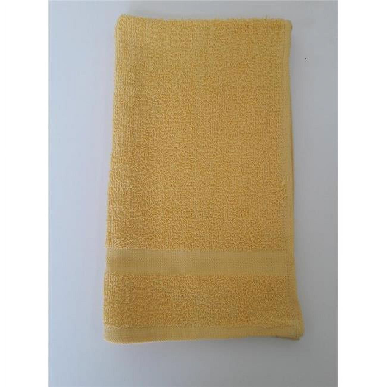 Solid Colored Terry Hand Towel - Yellow, Case Of 120